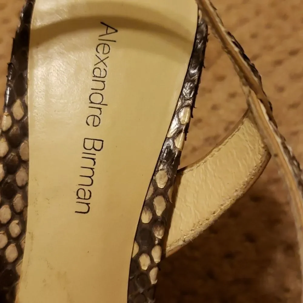 Alexandre Birman snake pattern wedg…‎